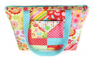 Spring Zipper Tote Bag