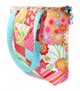 Spring Zipper Tote Bag